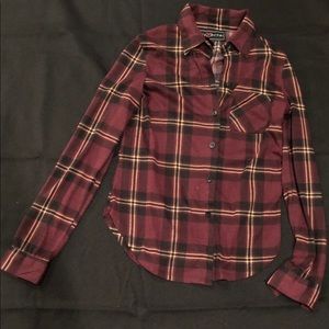 Plaid button down shirt